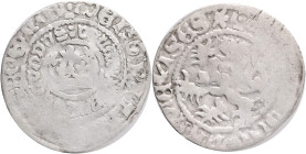 Bohemia VLADISLAV II. Prague Groschen, ND, (1471-1516) , typ Há#V., Ag. 2,34g, 27mm Kutná Hora (Kuttenberg) 
VF