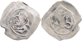 Germany 1 Pfennig ERNEST I. And WILLIAM III. Bavaria-Munich 1397-1435, Witt#164, Ag. 0,40g irregular R!
VF