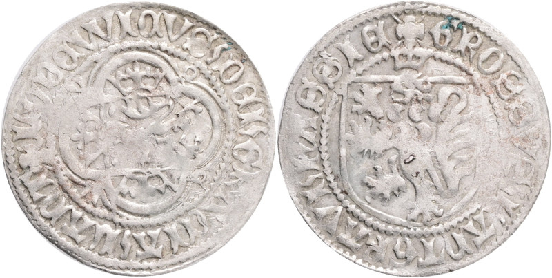 Germany Hessen Kronichter Groschen ND LUDWIG II. 1458-71, Kassel , Saurma#2232 v...