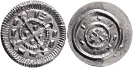 Hungary 1 Denar ND 1131-41 Béla II Var. "E" with line, Cross with 10 lines, ÉH#53, H#102, Ag.0,38g, 11,5mm
XF