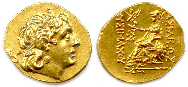 LYSIMAQUE 323-281
Tête d’Alexandre le Grand diadémée avec les cornes d’Ammon. 
R...