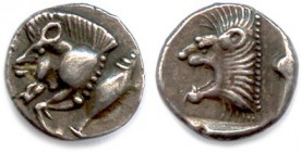 MYSIA - CYZIC 525-475 B.C
Trihemiobole