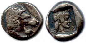 CARIE - CNIDE 550-480 B.C
Drachm