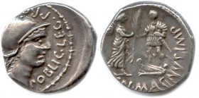 POBLICIA pour Cneus Pompeius Magnus 46-45 B.C
Denarius