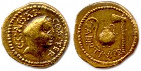 JULES CÉSAR Caius Julius Caesar 49-48 † 17 mars 44
Aureus
