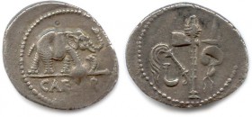 JULES CÉSAR Caius Julius Caesar 49-48 † 17 mars 44
Denarius
