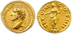 DIVUS ANTONINUS PIUS Titus Aelius Hadrianus Antoninus 25 février 138 - 7 mars 161
Aureus