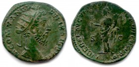 COMMODE Lucius Aurelius Commodus 10 mars 180 - 31 décembre 192
Dupondius