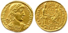 CONSTANCE II Flavius Julius Valerius Constantius 
 9 septembre 337 - 3 novembre 361
Solidus