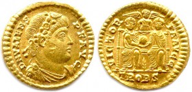 VALENS Flavius Valens 28 mars 364 - 9 août 378
Solidus