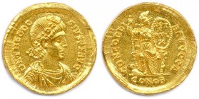 THEODOSE 1st Flavius Theodosius 19 janvier 379 - 17 janvier 395
Solidus