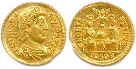 THEODOSE Ist Flavius Theodosius 19 janvier 379 - 17 janvier 395
Solidus