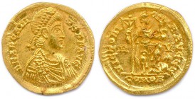 ARCADIUS Flavius Arcadius 19 janvier 383 - 1er mai 408
Solidus