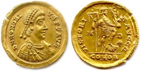 HONORIUS Flavius Honorius 23 janvier 393 - 15 août 423
Solidus