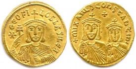 THEOPHILE, CONSTANTIN et MICHEL III l’Ivrogne
à partir du 1er septembre 840
Solidus