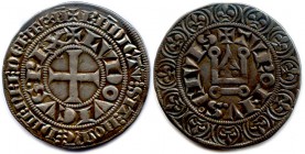 LOUIS IX Saint Louis 1226-1270
Gros tournois d’argent après 1266.(4,07 g)