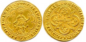 PHILIPPE IV le Bel 1285-1314
Masse d’or (1ère émission 10 janvier 1296).(7,06 g)