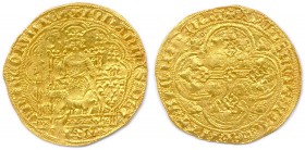 JEAN II le Bon fils de Philippe VI 22 août 1350 - 8 avril 1364
Écu d’or à la Chaise (2e émission 13 juin 1351).(4,46 g)