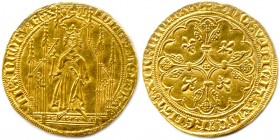 JEAN II le Bon 1350-1364
Royal d’or (2e émission 15 avril 1359). (3,66 g)