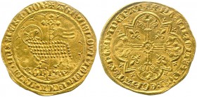 JEAN II le Bon 1350-1364
Mouton d’or (17 janvier 1355).(4,68 g)