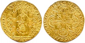 CHARLES V le Sage fils de Jean II 8 avril 1364 - 16 septembre 1380
Franc à pied en or (20 avril 1365).(3,81 g)
