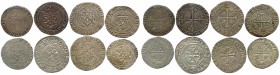 CHARLES VII le Victorieux 1422-1461
Lot de 8 monnaies