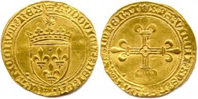 LOUIS XI le Prudent 1461-1483
Écu d’or au Soleil (2 novembre 1475).