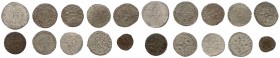 HENRI II fils de François Ier31 mars 1547 - 10 juillet 1559
Lot de 10 monnaies