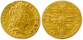 LOUIS XIV le Grand 1643-1715
Demi-louis d’or au Soleil 1711 D = Lyon.(4,05 g)