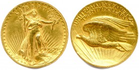 ÉTATS-UNIS D’AMÉRIQUE - United State of America
20 Dollars or type Saint Gaudens sur flan concave MCMVII (1907).(33,38 g)
