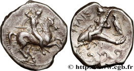 CALABRIA - TARAS
Type : Nomos, statère ou didrachme 
Date : c. 290-281 AC. 
Mint name / Town : Tarente, Calabre 
Metal : silver 
Diameter : 21,5  mm
O...