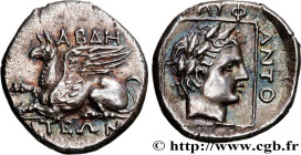 THRACE - ABDERA
Type : Tetrobole 
Date : c. 336/311 AC. 
Mint name / Town : Abdère, Thrace 
Metal : silver 
Diameter : 15,5  mm
Orientation dies : 11 ...