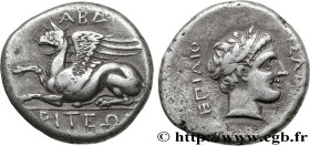 THRACE - ABDERA
Type : Statère 
Date : c. 320-319 AC. 
Mint name / Town : Thrace, Abdère 
Metal : silver 
Diameter : 22,5  mm
Orientation dies : 6  h....