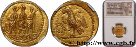 - KOSON
Type : Statère 
Date : 43 AC.  
Mint name / Town : Atelier incertain 
Metal : gold 
Diameter : 20,5  mm
Orientation dies : 12  h.
Weight : 8,3...