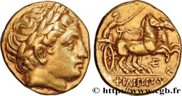 KINGDOM OF MACEDONIA - PHILIP III
Type : Statère d'or 
Date : c. 323-315 AC. 
Mint name / Town : Pella, Macédoine 
Metal : gold 
Diameter : 18,5  mm
O...