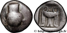 ELLIS ISLANDS - ZAKYNTHOS
Type : Drachme 
Date : c. 500-450 AC. 
Mint name / Town : Zakynthos 
Metal : silver 
Diameter : 15,5  mm
Orientation dies : ...