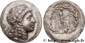 AIOLIS - MYRINA
Type : Tétradrachme stéphanophore 
Date : c. 150-140 AC. 
Mint name / Town : Éolide, Myrhina 
Metal : silver 
Diameter : 33,5  mm
Orie...