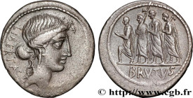 BRUTUS
Type : Denier 
Date : 54 AC. 
Mint name / Town : Rome 
Metal : silver 
Millesimal fineness : 950  ‰
Diameter : 19,5  mm
Orientation dies : 12  ...