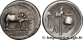 JULIUS CAESAR
Type : Denier 
Date : 49 AC. 
Mint name / Town : Gaule ou Italie 
Metal : silver 
Millesimal fineness : 950  ‰
Diameter : 18,5  mm
Orien...