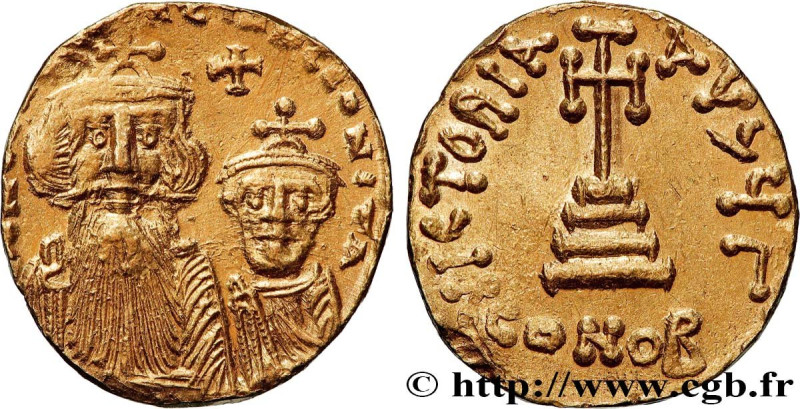 HERACLIUS and HERACLIUS CONSTANTINE
Type : Solidus 
Date : 629-631 
Mint name / ...