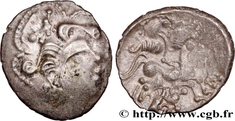 GALLIA - BAÏOCASSES (Area of Bayeux)
Type : Statère de billon au sanglier, “styl...