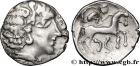 GALLIA - BITURIGES CUBI (Area of Bourges)
Type : Drachme aux deux croissants 
Date : c. 150-80 AC. 
Metal : silver 
Diameter : 18  mm
Orientation dies...