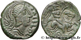 GALLIA - CARNUTES (Beauce area)
Type : Bronze PIXTILOS classe VII au cavalier 
Date : c. 40-30 AC. 
Mint name / Town : Chartres (28) 
Metal : bronze 
...