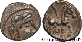 GALLIA - LEMOVICES (Area of Limoges)
Type : Obole au carnyx 
Date : c. 60-50 AC. 
Mint name / Town : Limoges (87) 
Metal : silver 
Diameter : 8  mm
Or...