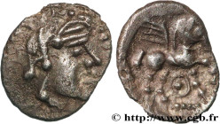 GALLIA - LEMOVICES (Area of Limoges)
Type : Obole au pégase 
Date : c. 60-50 AC. 
Mint name / Town : Limoges (87) 
Metal : silver 
Diameter : 9  mm
Or...