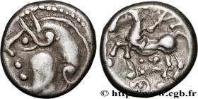 GALLIA BELGICA - LINGONES (Area of Langres)
Type : Denier hybride 
Date : c. 80-50 AC. 
Metal : silver 
Diameter : 12  mm
Orientation dies : 3  h.
Wei...