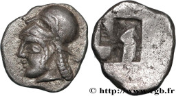 MASSALIA - MARSEILLE
Type : Litra du type du trésor d'Auriol à la tête d'Athéna coiffée du casque corinthien 
Date : c. 480-470 AC. 
Mint name / Town ...