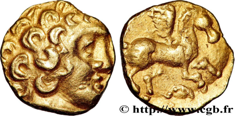 MEDIOMATRICI, Unspecified
Type : Quart de statère au pégase, type de Tarquimpol ...
