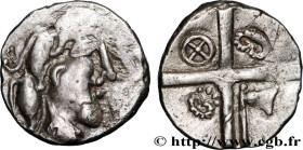 GALLIA - SOUTH WESTERN GAUL - PETROCORII (Area of Perigueux)
Type : Drachme "type de Belvès", série V 
Date : Ier siècle av. J.-C 
Metal : silver 
Dia...