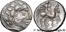 PICTONES / BITURIGES - MID-WESTERN, Unspecified
Type : Drachme au cavalier et à la main, joue tatouée - P II A 
Date : c. 80-60 AC. 
Metal : silver 
D...